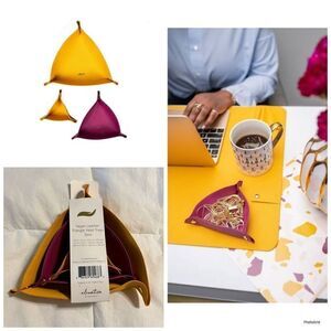 Tina Wells 3pc Vegan Leather Trays